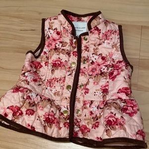Janie and Jack floral vest.